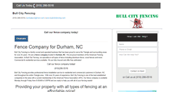 Desktop Screenshot of bullcityfencing.com